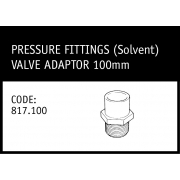 Marley Solvent Valve Adaptor 100mm - 817.100